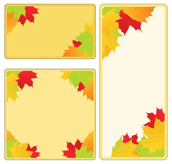 Marcos de otoño vectorial — Archivo Imágenes Vectoriales