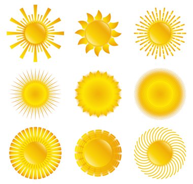 Vector Suns clipart