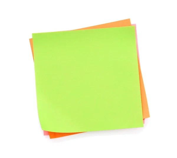 Blank green post-it note — Stock Photo, Image