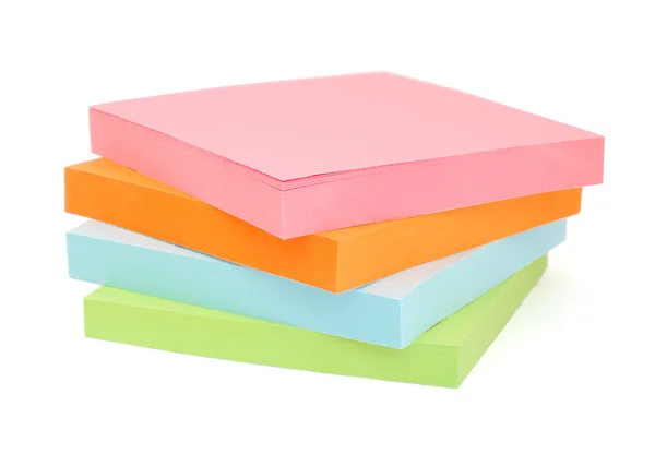 Stack of blank post-it notes — Stock Photo, Image