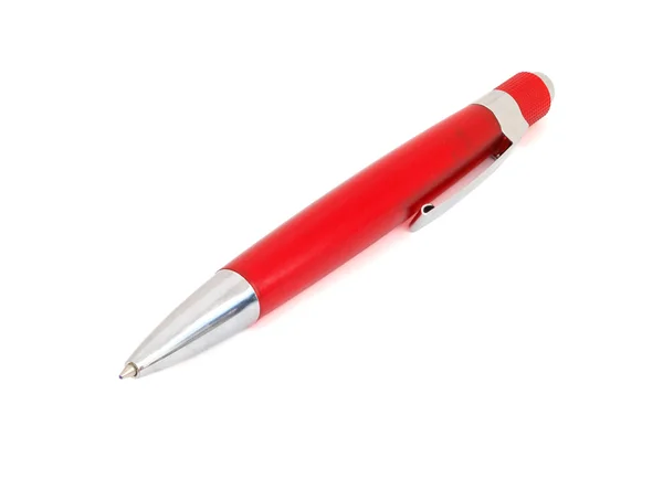 Červené pero — Stock fotografie
