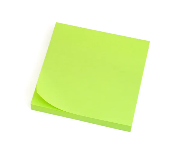 Blank Green Post-it Note — Stock Photo, Image