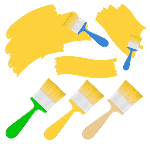 Paintbrushes — Stock Vector