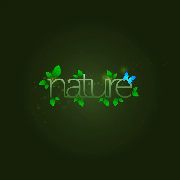 Type rétro tendance nature — Image vectorielle