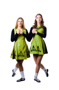 Irish dancers clipart