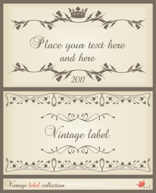 Vintage wedding frame clipart