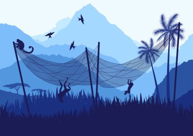 Africa nature vector background