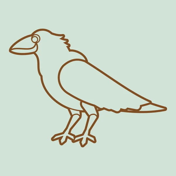 Fondo vector cuervo — Vector de stock