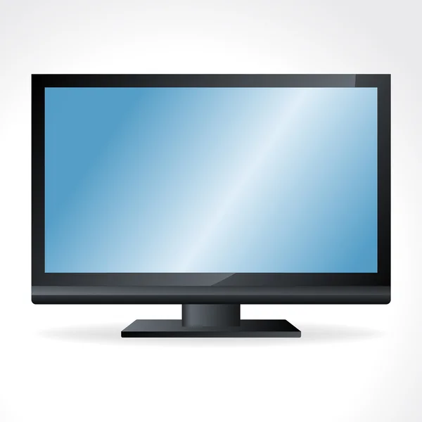 TV al plasma, illustrazione vettoriale realistica. — Vettoriale Stock