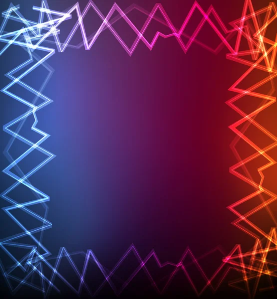 Mignon lumineux néon lumières illustration de fond — Image vectorielle