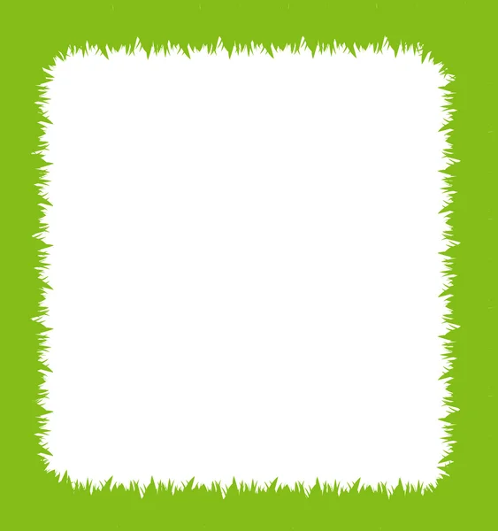 Ecology vector grass frame — Stock Vector