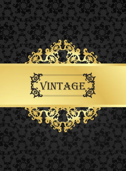 Cornice decorativa vettoriale vintage per copertina del libro o sfondo della carta — Vettoriale Stock