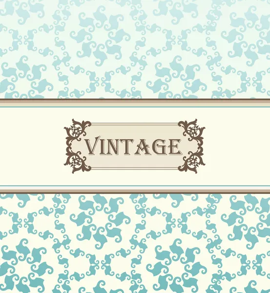 Vintage vector Decoratief frame voor boek cover of kaart achtergrond — Stockvector
