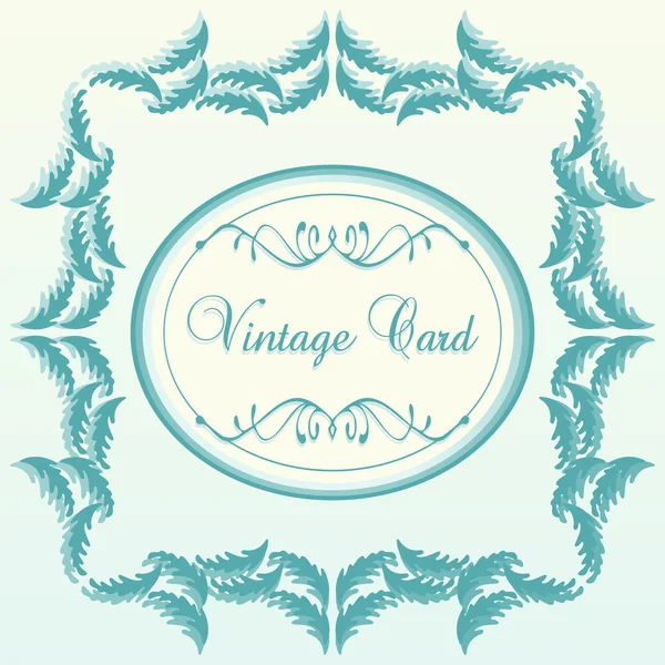 Scheda di sfondo vintage in stile vittoriano — Vettoriale Stock