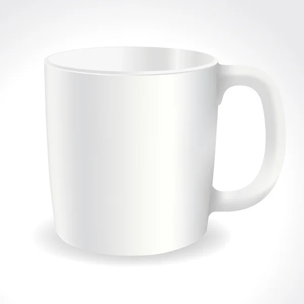Thé ou tasse à café avec espace texte — Image vectorielle