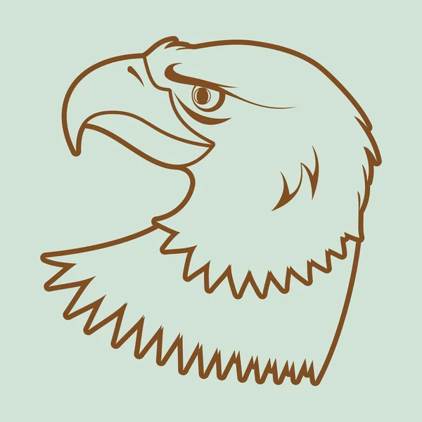 Águila calva americana — Archivo Imágenes Vectoriales