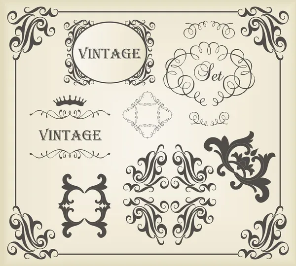 Vintage vector background card or book cover element — Stock Vector