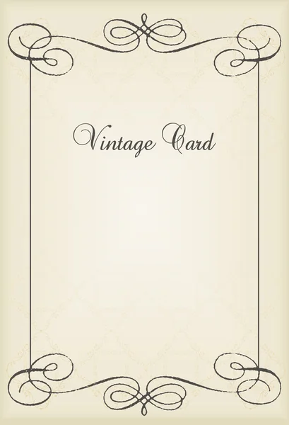 Vintage vector decoratieve boek cover of kaart achtergrond — Stockvector