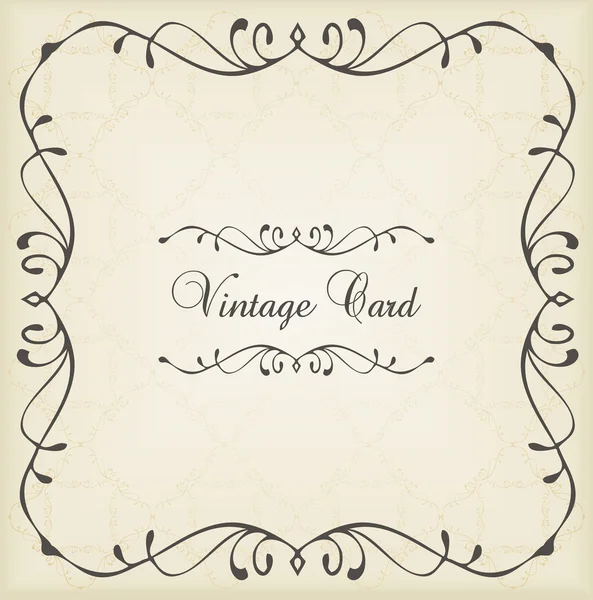 Vintage vector decorative book cover or card background — Stock Vector