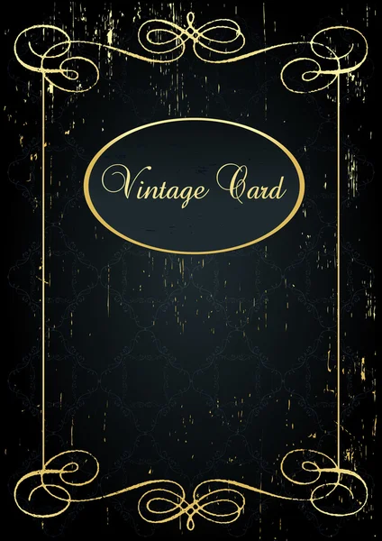 Luxus goldenen Vintage Hintergrund — Stockvektor