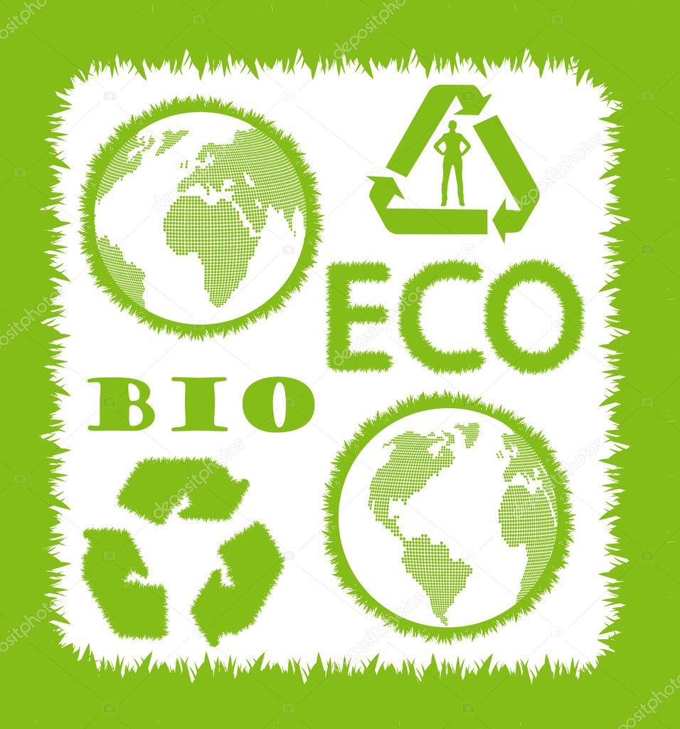 Ecology vector sign