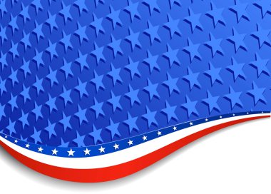 Stars and Stripes Landscape clipart