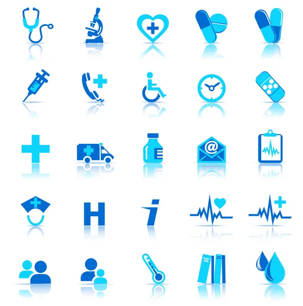 Iconos de atención médica — Vector de stock