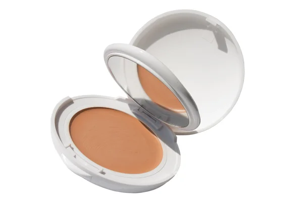 stock image Open face powder with mirror