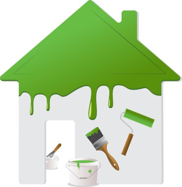 Home repair and painting tools - 2, vector illustration clipart