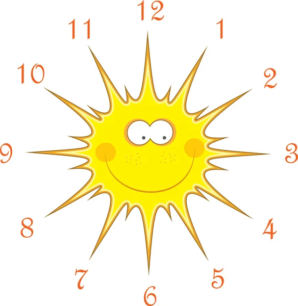 Słońce zegarki, ilustracji wektorowych — Wektor stockowy