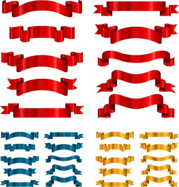 Vector ribbons clipart