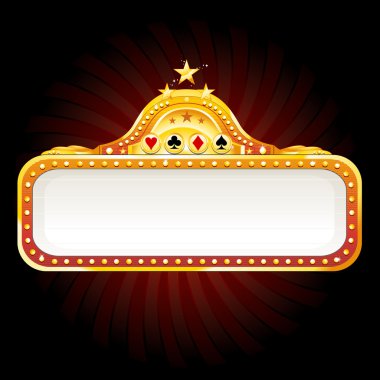 Casino banner clipart