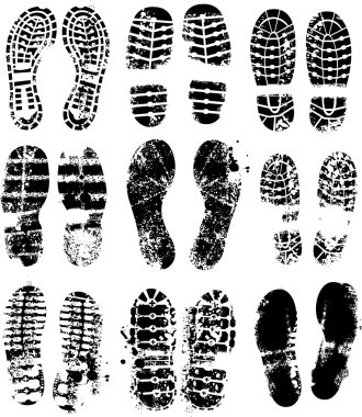 Foot print clipart