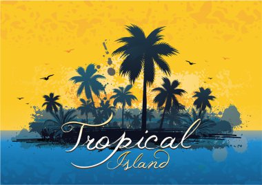 Tropical background clipart