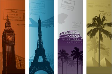 Travel background clipart