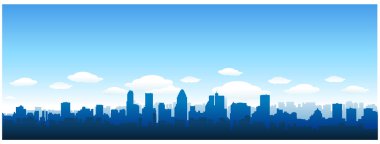 Montreal city skyline clipart