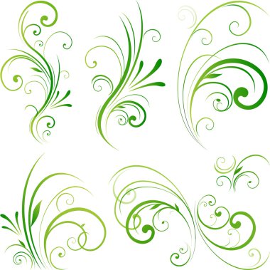 Nature floral ornament clipart