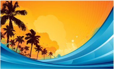 Tropical background clipart