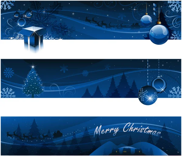 Vector banners de Navidad — Archivo Imágenes Vectoriales
