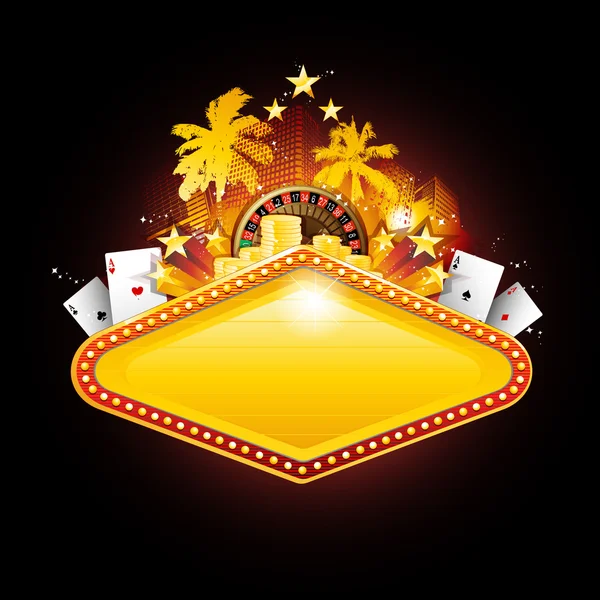 Vegas casino banner — Stock vektor