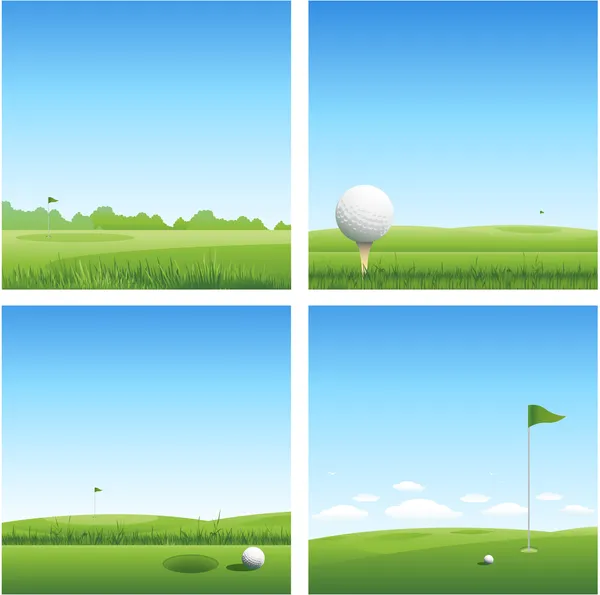 Golf-banners — Stock vektor
