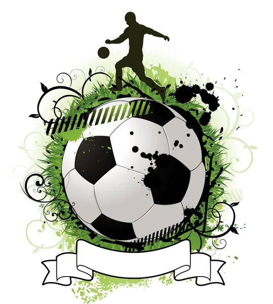Grunge soccer design — Stock Vector