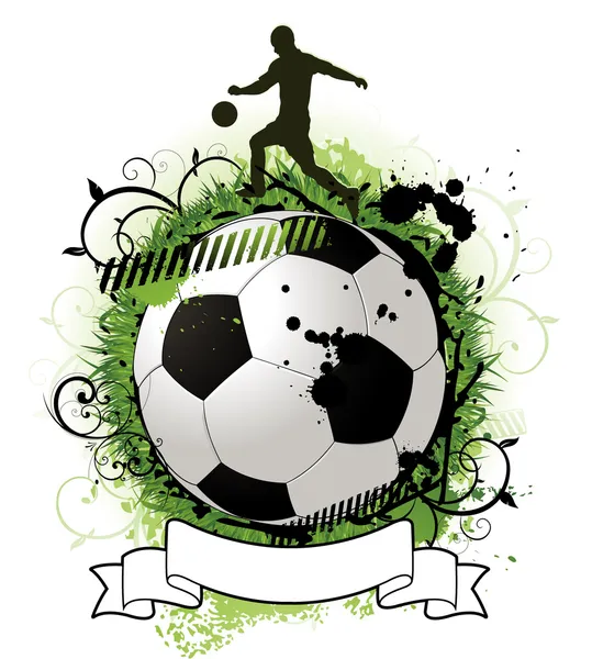 Grunge soccer design — Stock Vector