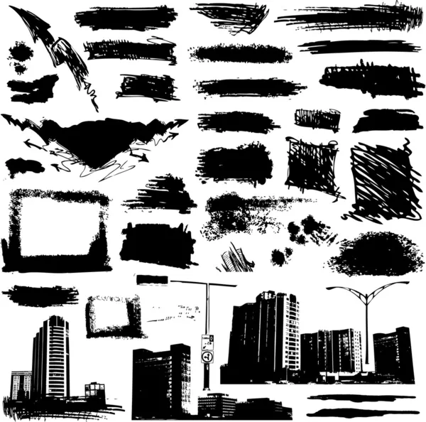 Grunge éléments urbains — Image vectorielle
