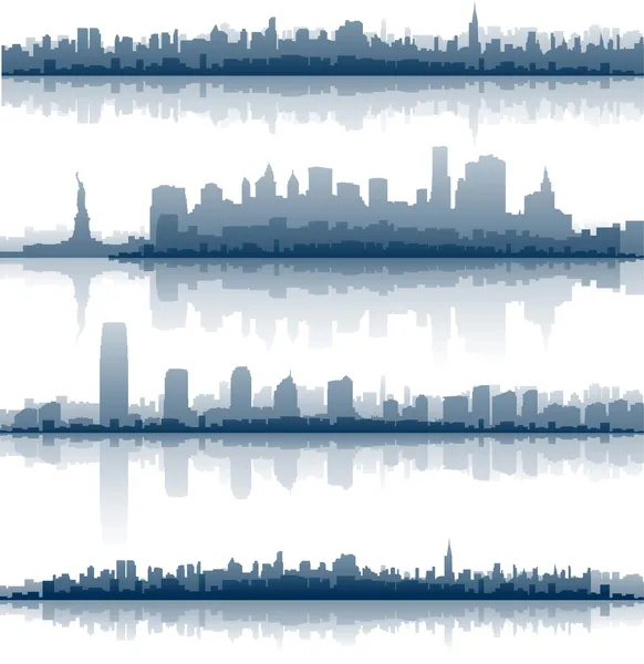 New York skylines de la ville — Image vectorielle