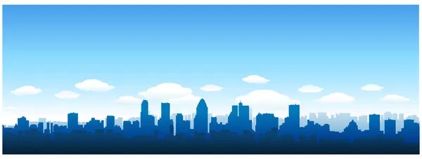 Montreal city skyline — Stock Vector