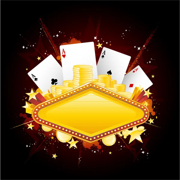 Casino gambling bakgrund — Stock vektor