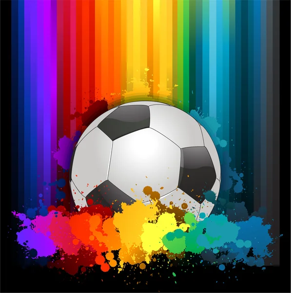 Colorful soccer background — Stock Vector