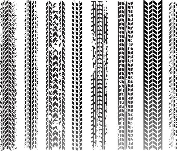 Traces de pneus vectoriels — Image vectorielle