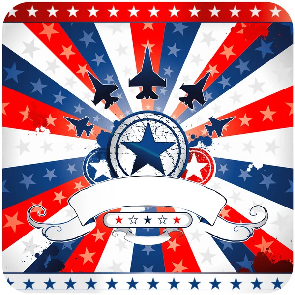 American patriotic background — Stock Vector